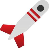 Missile Glyph Icon vector