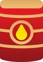 Oil Barrell Glyph Icon vector