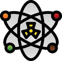 Nuclear Fission Glyph Icon vector