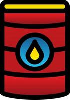 Oil Barrell Glyph Icon vector