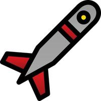 Missile Glyph Icon vector