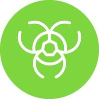 Biohazard Glyph Icon vector