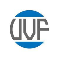 VVF letter logo design on white background. VVF creative initials circle logo concept. VVF letter design. vector