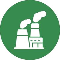 Power Station Glyph Icon vector