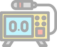 Geiger Counter Glyph Icon vector