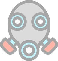 Gas Mask Glyph Icon vector