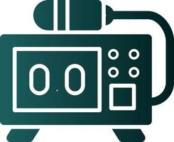 Geiger Counter Glyph Icon vector