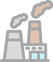 Power Station Glyph Icon vector