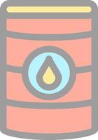 Oil Barrell Glyph Icon vector