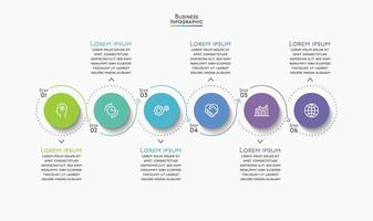 Presentation business infographic template vector