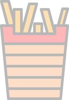 French Fries Vector Icon Design