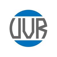 VVR letter logo design on white background. VVR creative initials circle logo concept. VVR letter design. vector