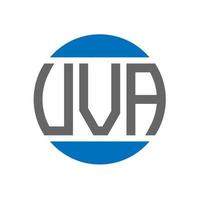VVA letter logo design on white background. VVA creative initials circle logo concept. VVA letter design. vector