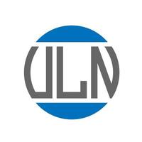 VLN letter logo design on white background. VLN creative initials circle logo concept. VLN letter design. vector