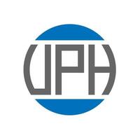 VPH letter logo design on white background. VPH creative initials circle logo concept. VPH letter design. vector