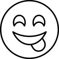Face Savoring Food Vector Icon Design