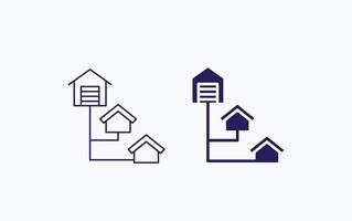 Home Distribution illustration icon vector