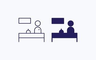 Reception illustration icon vector