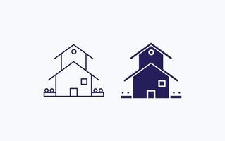 Home, building illustration icon vector