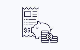 Investment document illustration icon vector