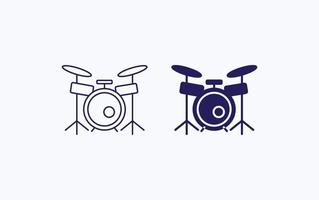 Drums Vector illustration icon