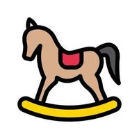 ilustración de vector de caballo mecedora en un fondo. símbolos de calidad premium. iconos vectoriales para concepto y diseño gráfico.