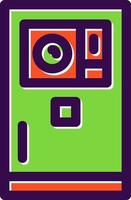 Smartphone Camera Flat Icon vector