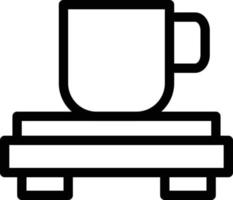 ilustración de vector de café en un fondo. símbolos de calidad premium. iconos vectoriales para concepto y diseño gráfico.