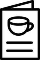ilustración de vector de menú de café en un fondo. símbolos de calidad premium. iconos vectoriales para concepto y diseño gráfico.