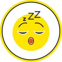 Sleeping Face Vector Icon Design