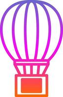 Air Balloon Delivery Vector Icon Design