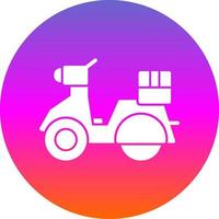 Delivery Scooter Vector Icon Design