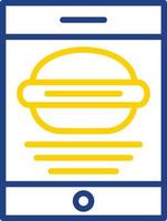 diseño de icono de vector de aplicación de alimentos