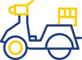 Delivery Scooter Vector Icon Design