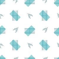 Vector seamless abstract pattern. Background or wallpaper with geometric forms and shapes. Design elements with rectangles and dots.