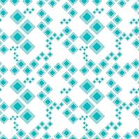 Vector abstract seamless pattern with geometric shapes. Wallpaper made of blue squares or rhombuses. Background design idea.