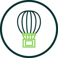 Air Balloon Delivery Vector Icon Design