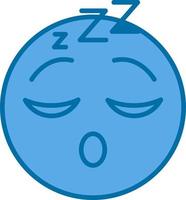 Sleeping Face Vector Icon Design