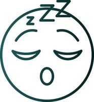 Sleeping Face Vector Icon Design