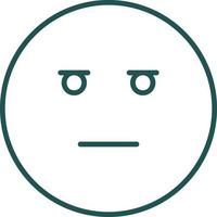 Expressionless Face Vector Icon Design