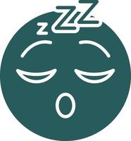 Sleeping Face Vector Icon Design