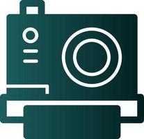 Instant Camera Flat Icon vector