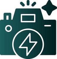 Flash Camera Flat Icon vector