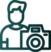Cameraman Flat Icon vector