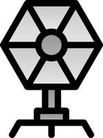 Camera Reflector Flat Icon vector