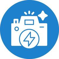 Flash Camera Flat Icon vector