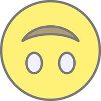 Upside-Down Face Vector Icon Design