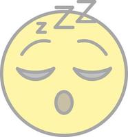 Sleeping Face Vector Icon Design