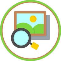 Search Image Flat Icon vector