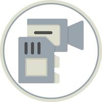 Camera Drive Flat Icon vector